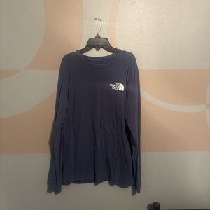 The North Face Dark Blue Long Sleeve Tee